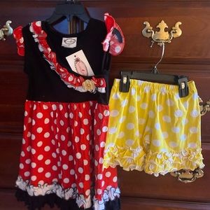 LovesMeNot Minnie Mouse 2 pc set NWT size 6